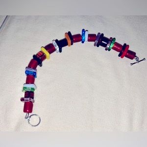 Chunky Squared Czech class and Bead Bracelet